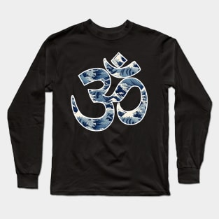 Cosmic Resonance: The Mystical Power of Om Kanagawa Long Sleeve T-Shirt